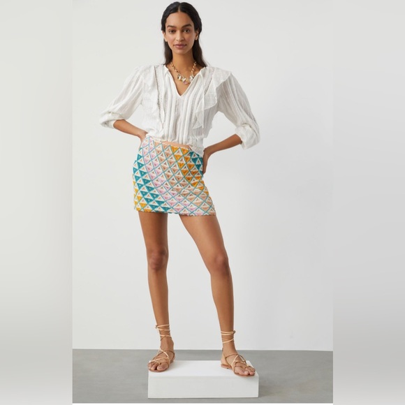 Walter Baker Carrie Beaded Skirt - Picture 1 of 11